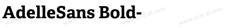 AdelleSans Bold字体转换